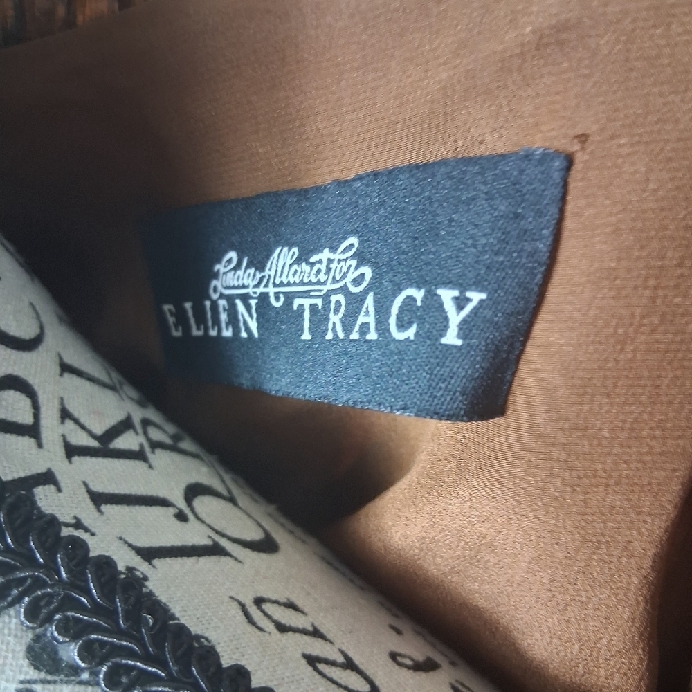 Vintage 80s Linda Allard Ellen Tracy Silk Blouse - Size 6 - Picture 5 of 6